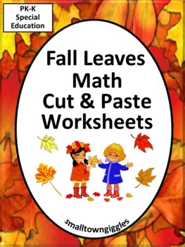 Preview of Leaves Fun Fall Activity Sheets Packet Cut and Paste Activities Early Finishers
