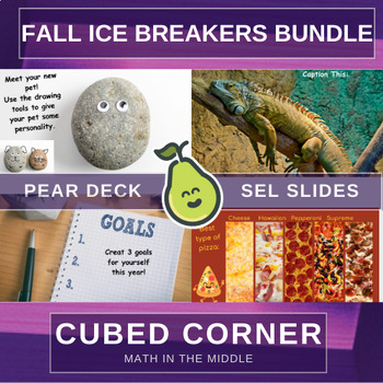 Preview of Fall Back to School SEL, Ice Breaker Slides - PEAR DECK BUNDLE