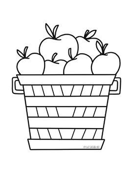 Fall Baskets Coloring Sheet Bundle By Kylie Siegwald - The Teacher Aid