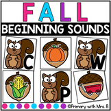 Fall Beginning Sounds Activity | Kindergarten Literacy Center