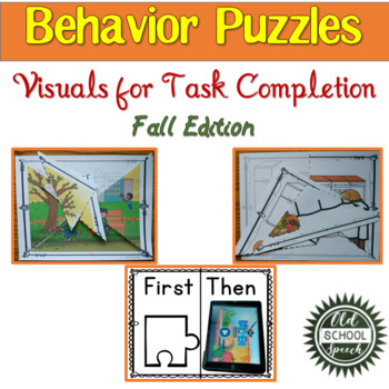 Fall Behavior Puzzles Visuals For Task Completion By Old School Speech