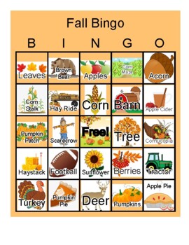 Fall Bingo by Breezy Teaching | TPT