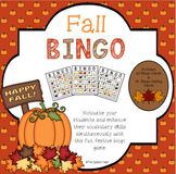 Fall Bingo Game with Riddles - A Vocabulary Building Activity