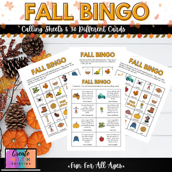 Preview of Fall Bingo| Middle School | HS | Professional Development | Thanksgiving