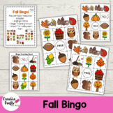 Fall Bingo -- Preschool | PreK | Kindergarten