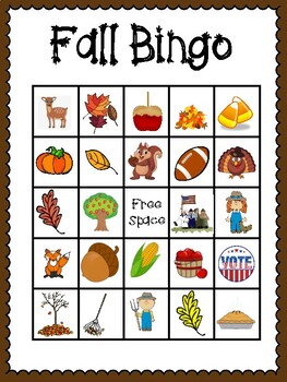 Happy Thanksgiving Bingo 30 Printable Fall Thanksgiving Party