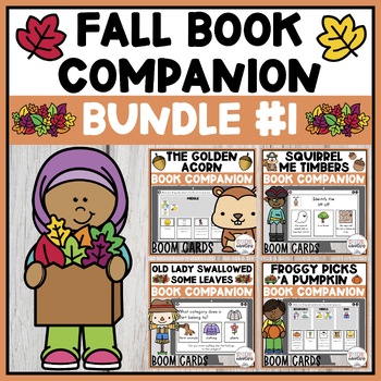 Preview of Fall Book Companion Bundle #1 Boom Cards