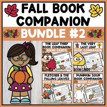 Preview of Fall Book Companion Bundle #2 Boom Cards