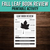 Fall Book Report Poster for October and November | ELA Activity