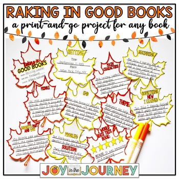 Preview of Fall Book Report for ANY Book: Raking in Good Books