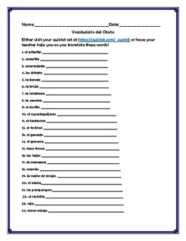 Preview of Fall Book Vocabulary Sheets and Activities