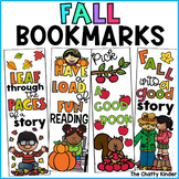 Fall Bookmarks - Color Your Own Printable Bookmark Templat