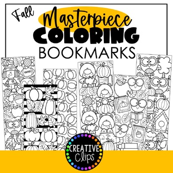 Preview of Fall Bookmarks Coloring Pages {Autumn Coloring Pages}