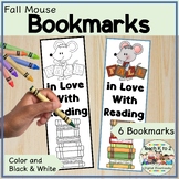 Fall Bookmarks for Grades K-2/Autumn Reading Incentives/Co