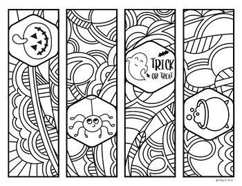 Coloring Bookmarks - Classroom Doodles