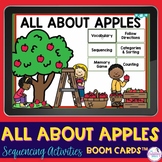 Fall Boom Cards: Apple Sequencing Language Activities Boom Cards