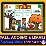Fall Boom Cards: Fall Themed Sequencing Language Activitie