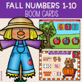Fall Boom Cards: Numbers 1-10 (Math Boom Cards, Fall Activ