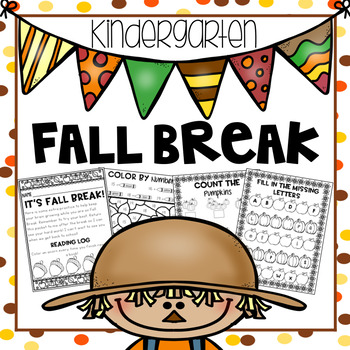 Preview of Fall Break Packet - Kindergarten