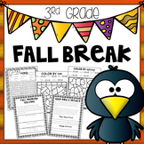 Fall Break Packet - Third Grade