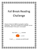 Fall Break Reading Challenge