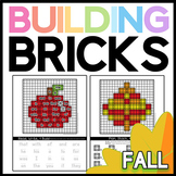 Fall Brick Building Mats & Task Cards: Math & Reading Activities