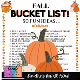 Fall Bucket List | 50 Fun things to do