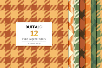 buffalo plaid Autumn Fall buffalo plaids Fall buffalo plaid Buffalo plaid paper buffalo plaid fall fall plaid fabric