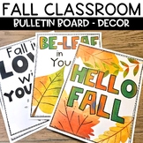 Fall Bulletin Board Autumn Posters or Classroom Posters fo