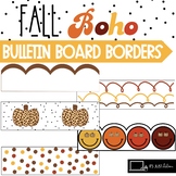 Fall Bulletin Board Borders Retro Autumn Thanksgiving Bord