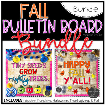 Preview of Fall Bulletin Board Thanksgiving Decor Kindergarten Turkey Pumpkin
