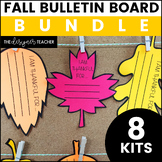 Fall Bulletin Board Bundle and Door Decor for September, O