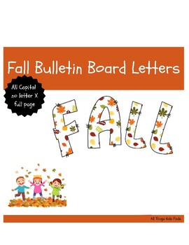 Preview of Fall Bulletin Board Capital Letters