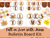 Fall Bulletin Board: Christian, Fall in Love with Jesus