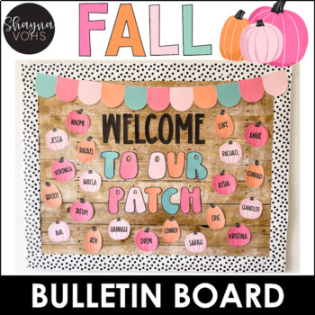 Preview of Fall Bulletin Board | Fall Door Decor | Pumpkin Bulletin Board