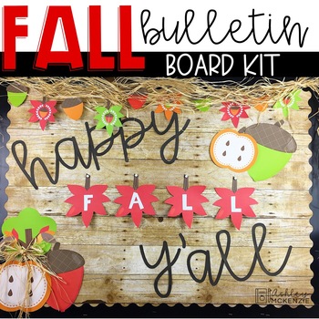 Preview of Fall Bulletin Board Kit - 5 Senses Writing Activity