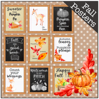 Preview of Fall Bulletin Board Kit- Fall Posters