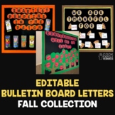 Fall Bulletin Board Letters | EDITABLE