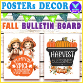 Fall Bulletin Board Poster Holiday Autumn Seasonal Classro