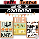 Fall Bulletin Board Posters and Word Wall | Autumn Classro