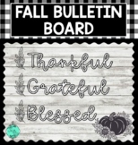 Fall Bulletin Board Printables- Thankful, Grateful, Blessed