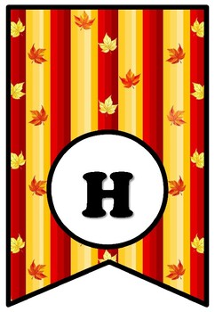 Preview of Fall Bulletin Board Sayings Pennant Banner, His Grace Falls On Us, Class Decor