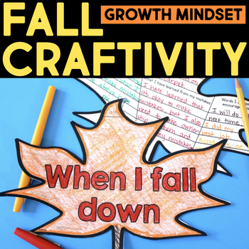 Preview of Fall Bulletin Board September Leaves Craft Activity Learn from Mistakes Writing