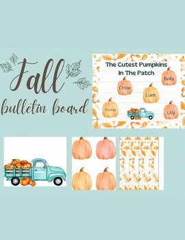 Preview of Fall Bulletin Board: The Cutest Pumpkins In The Patch. With A Free Bonus