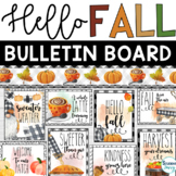 Fall Bulletin Board and Autumn Posters - Hello Fall Farmho