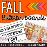 Fall Bulletin Boards for Preschool - Early Elementary!