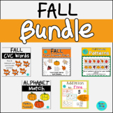 Fall Bundle - Addition, Patterns, Tens Frames, CVC words, Alphabet