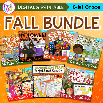 Preview of Fall Bundle Activities - Primary - Digital and Printable Format