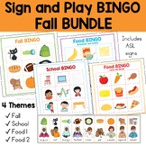 Fall Bingo Game Bundle | Fall Bingo Cards with Four Themes