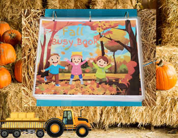 Preview of Fall Busy Book, Fall Busy Binder, Busy Book for Preschool, Fall Busy Book Printa